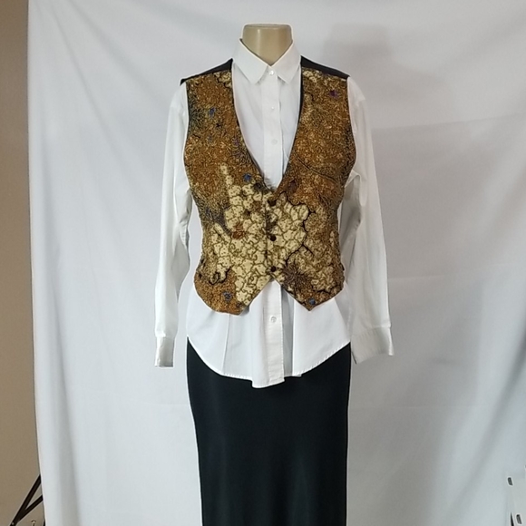 KENAR BEADED FRONT VEST SIZE LGE - Picture 2 of 8